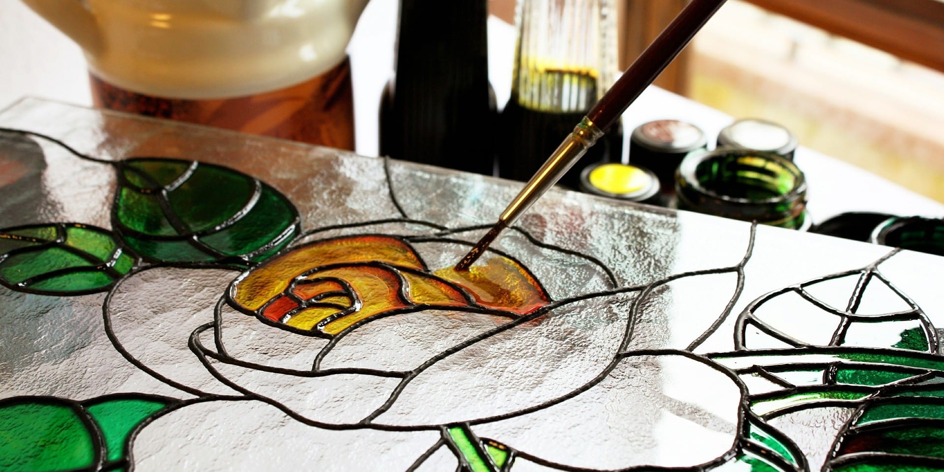 كيفية الرسم على الزجاج 1 كيفية الرسم على الزجاج