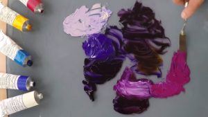 كيف نحصل على اللون البنفسجي