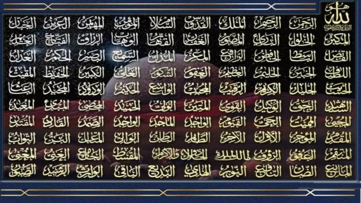 أسماء الله الحسنى ومعانيها