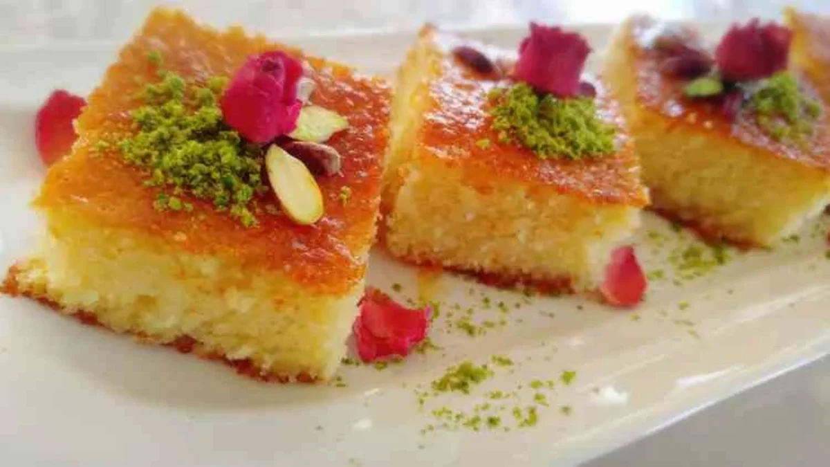 طريقة عمل البسبوسة بالزبادي
