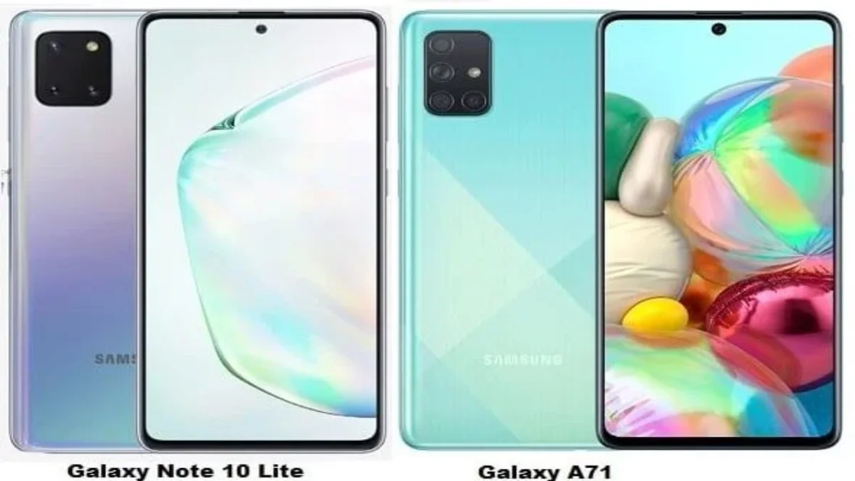 مقارنة note 10 lite vs a71