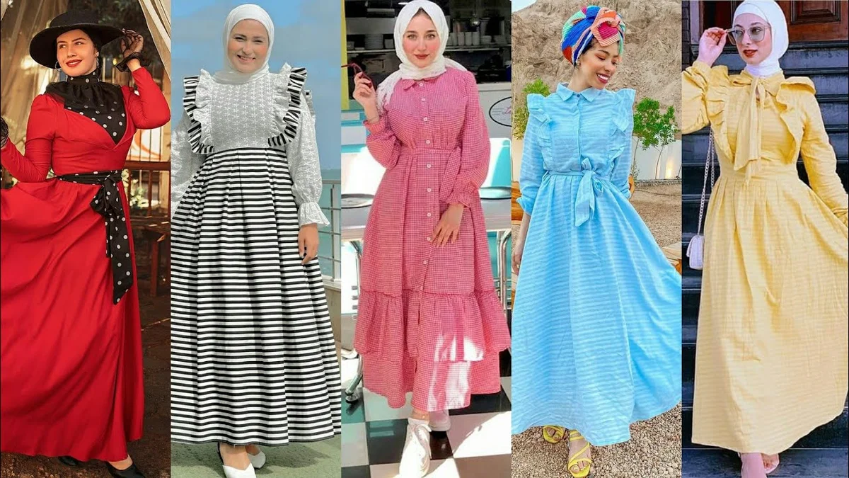 أحدث موديلات دريسات للمحجبات وغير المحجبات