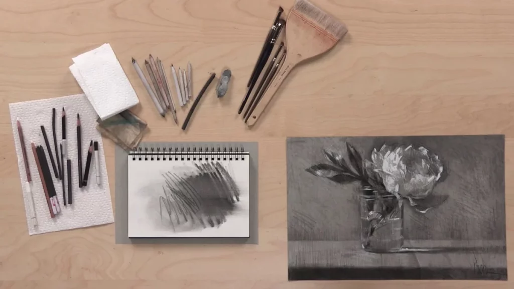 أدوات الرسم بالفحم