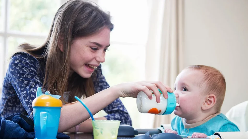 الجلوس وسلامة الطفل