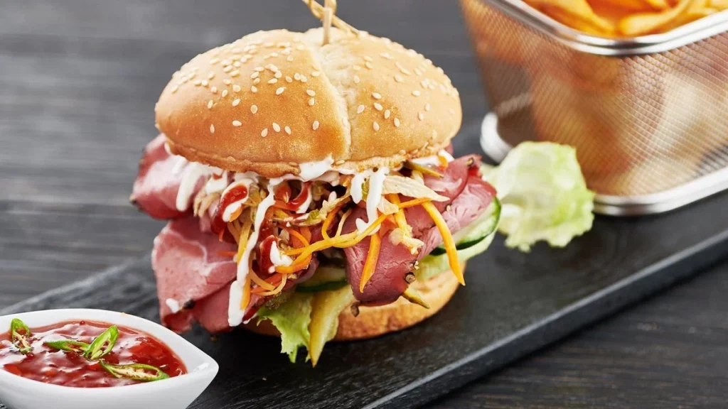 برغر اللحم المدخن 