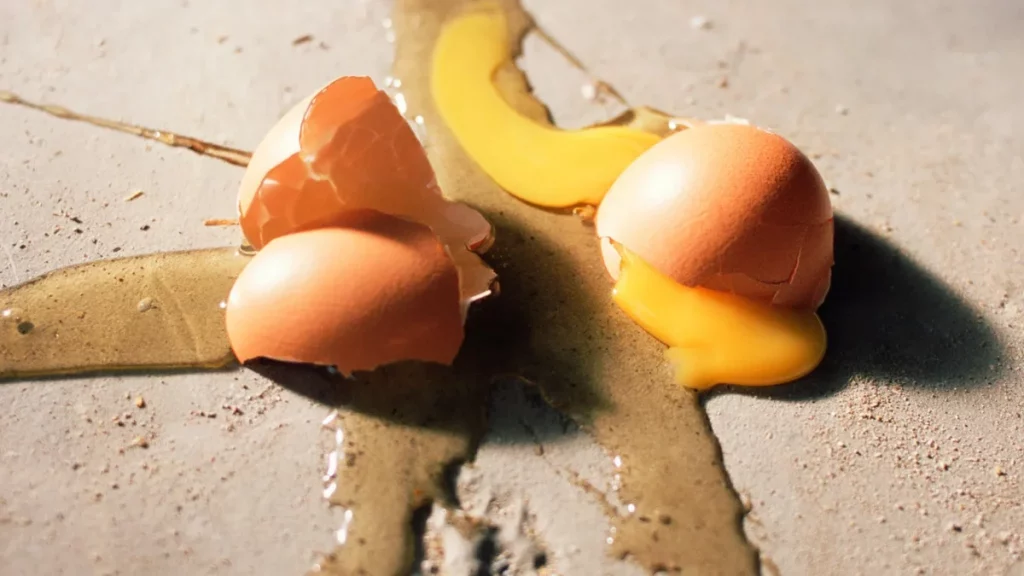 تفسير حلم البيض المكسور