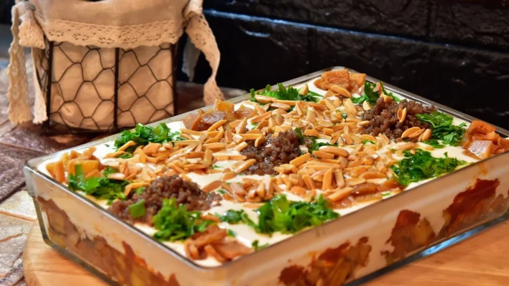 طريقة عمل فتة الباذنجان مع الدجاج