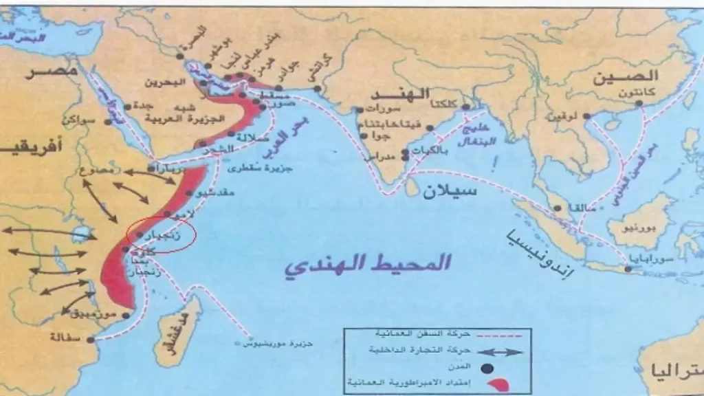 خريطة المحيط الهندي