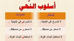شرح مفصّل عن أسلوب النهي