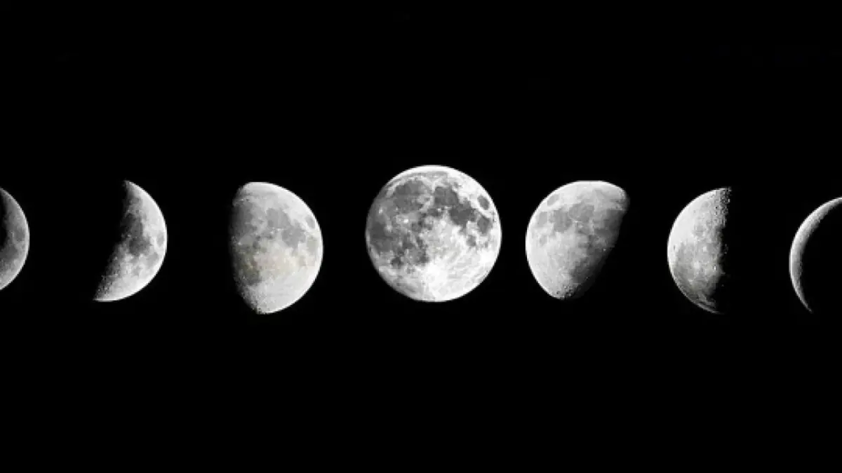 ما سبب حدوث أطوار القمر؟ 1 أطوار القمر