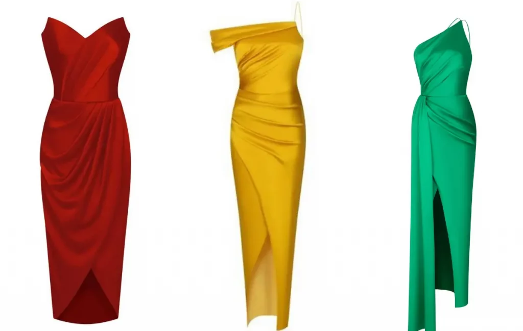 دليلك لاختيار فساتين سهرة مناسبة  14 فساتين سهرة ستان