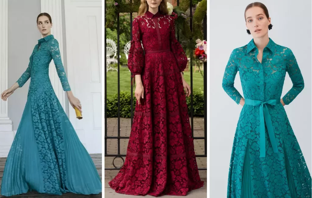 دليلك لاختيار فساتين سهرة مناسبة  10 فساتين سهرة طويلة دانتيل