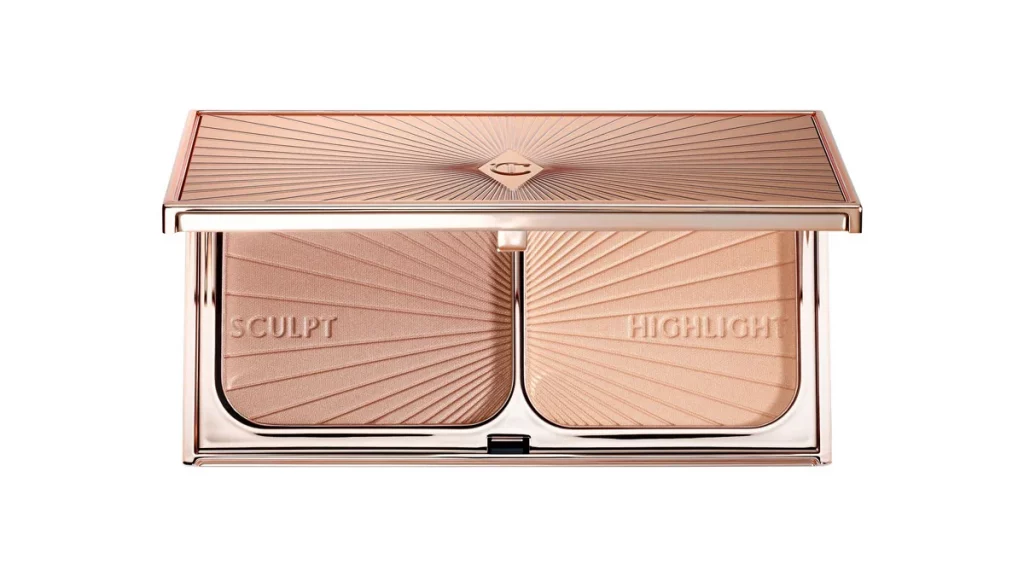 أنواع البرونزر بودرة التسمير وطريقة استخدامه 3 برونزر شارلوت تلبري CHARLOTTE TILBURY Filmstar Bronze & Glow Contour Duo