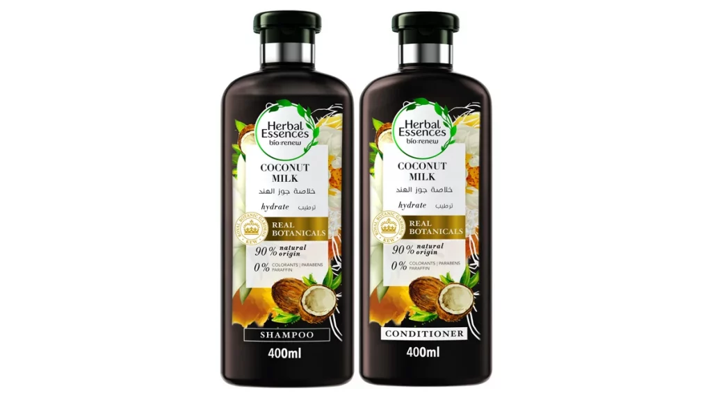 أفضل شامبو للشعر الجاف 9 شامبو هيربل اسنسز للشعر الجاف HERBAL ESSENCES COCONUT MILK