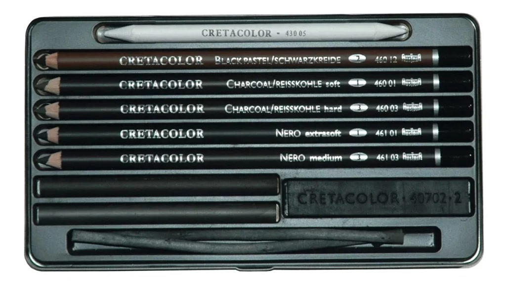 أقلام فحم دليلك الشامل 5 أقلام cretacolor noir