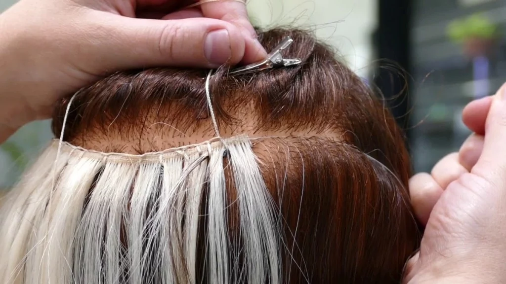 دليل شامل عن اكستينشن الشعر وأنواعه 2 اكستنشن الشعر Wefts