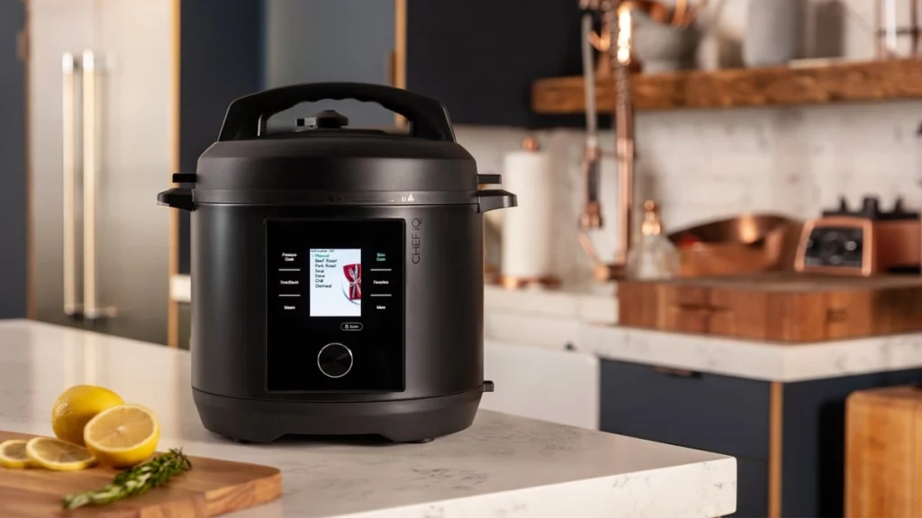 استخدامات وأنواع قدر الطنجرة الكهربائي 6 قدر الطنجرة الكهربائي الإلكتروني Chef IQ Smart Pressure