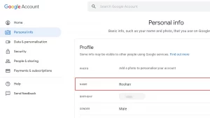 كيفية تغيير الاسم في Gmail موبايل وكمبيوتر
