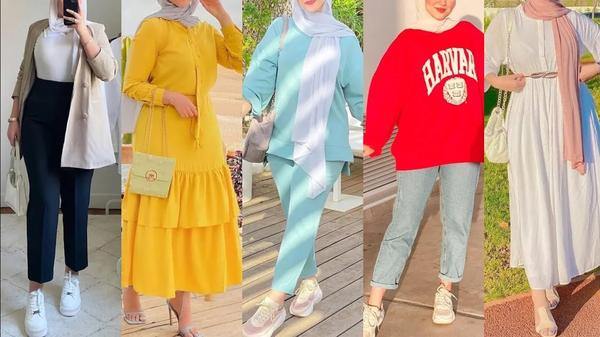 أجمل طرق تنسيق ملابس محجبات كاجوال صيفي 1 أجمل طرق تنسيق ملابس محجبات كاجوال صيفي