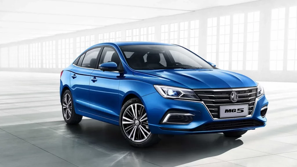 مواصفات وسعر ام جي 5 2022 وأهم المزايا والعيوب 2 التصميم الخارجي في ام جي 5 2022