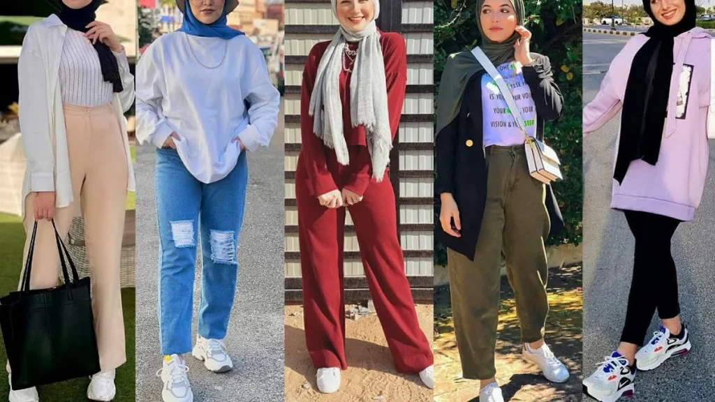 أجمل طرق تنسيق ملابس محجبات كاجوال صيفي 4 تنسيق ملابس محجبات كاجوال للجامعة