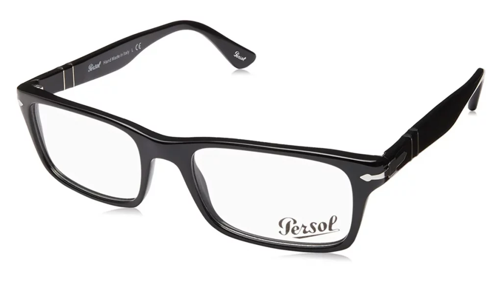 أشكال نظارات طبية للبنات والرجال لعام 2023 3 نظارات طبية باطار أسود رجالية من بيرسول (Persol)