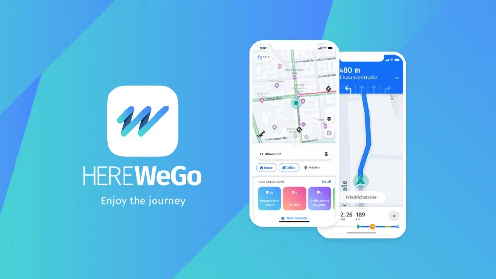 أفضل تطبيق خرائط في العراق لعام 2022 5 تطبيق Here WeGo