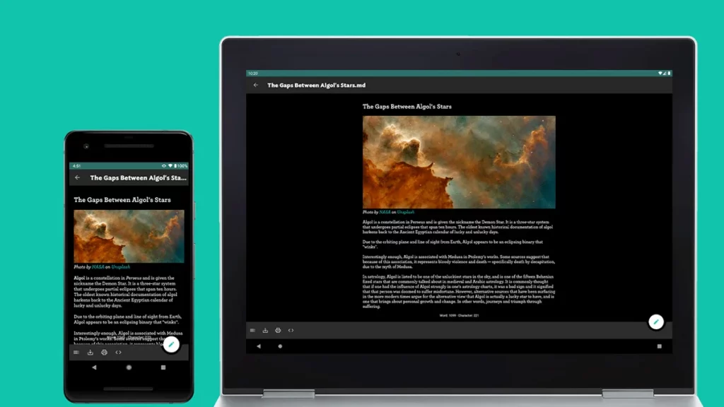 أفضل برنامج كتابة للأندرويد لعام 2022 3 تطبيق JotterPad