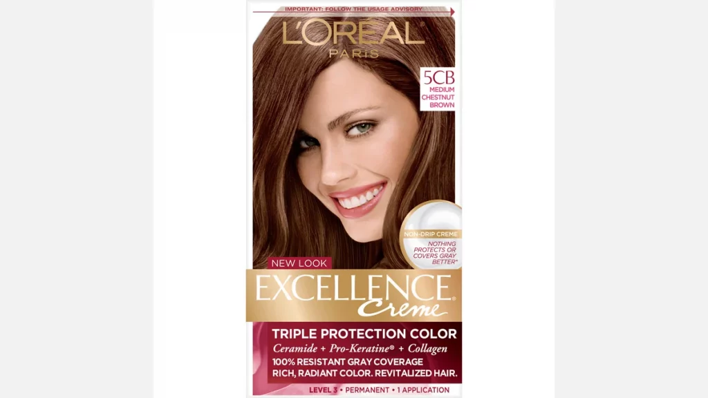 أفضل 8 أنواع صبغ الشعر في العراق 2 صبغة إكسلانس من لوريال باريس