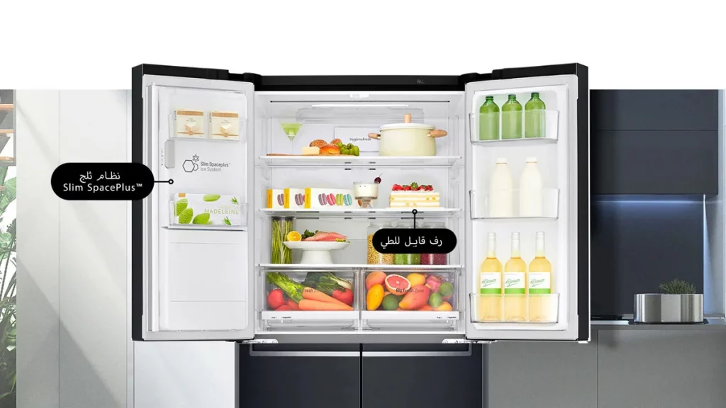 أسعار ثلاجات LG في العراق 3 ثلاجة LG قدم 26 - 4 أبواب - GCL-334DCB