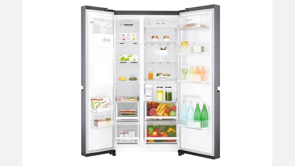 أسعار ثلاجات LG في العراق 4  ثلاجة LG قدم 26 - البابين الجانبية GCL-267PXL