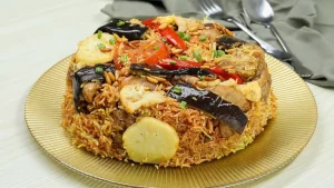 طريقة عمل المقلوبة العراقية بالدجاج